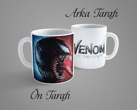 Venom Zehirli Öfke Porselen Kupa Bardak