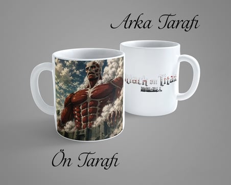 Attack On Titan Colossal Titan  Porselen Kupa Bardak