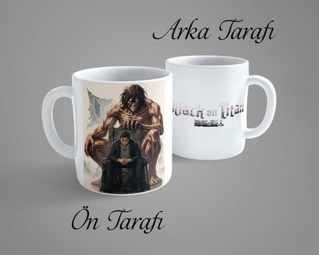 Attack On Titan Eren Yeager Porselen Kupa Bardak