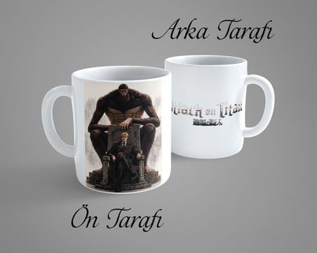 Attack On Titan Zeke Yeager Porselen Kupa Bardak