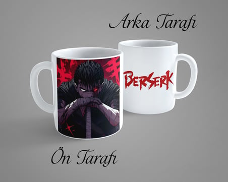 Berserk Guts 2 Porselen Kupa Bardak