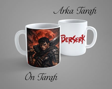 Berserk Guts Porselen Kupa Bardak