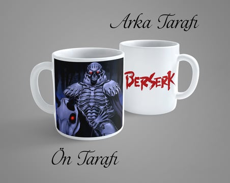 Berserk Skull Knight Porselen Kupa Bardak