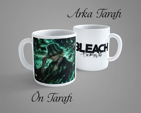 Bleach Kisuke Urahara 2 Porselen Kupa Bardak