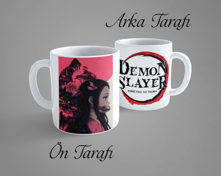 Demon Slayer Nezuko Kamado Porselen Kupa Bardak