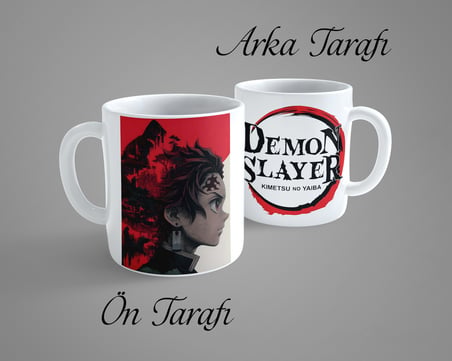 Demon Slayer Tanjiro Kamado 4 Porselen Kupa Bardak
