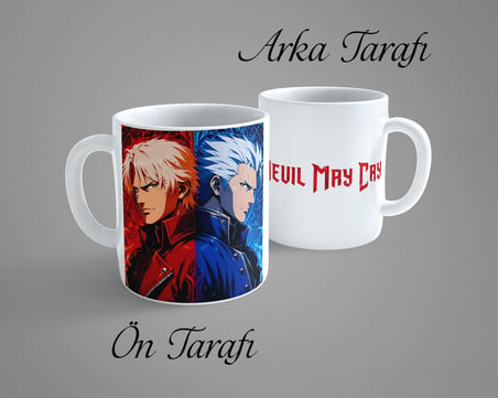 Devil May Cry Dante-Vergil 5 Porselen Kupa Bardak