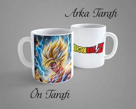 Dragon Ball Z Son Goku Super Saiyan 2 Porselen Kupa Bardak