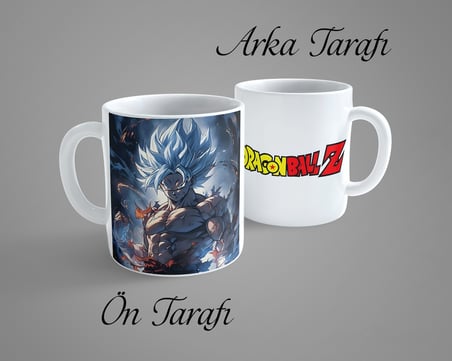 Dragon Ball Z Son Goku Ultra Instinct Porselen Kupa Bardak
