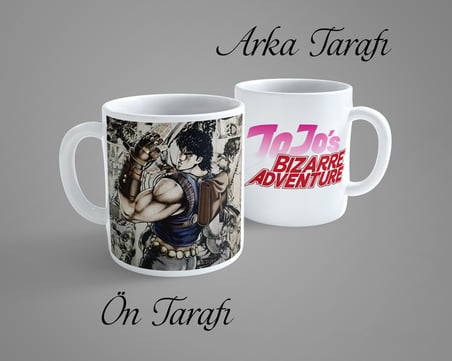 JoJo's Bizarre Adventure Jonathan Joestar 3 Porselen Kupa Bardak