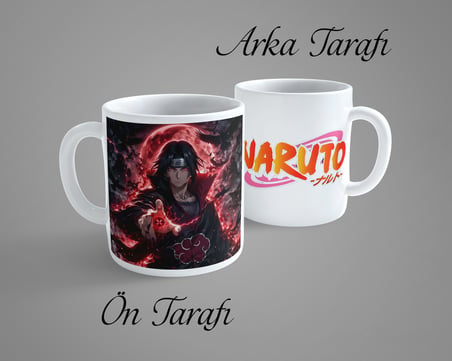 Naruto Itachi Uchiha 3 Porselen Kupa Bardak