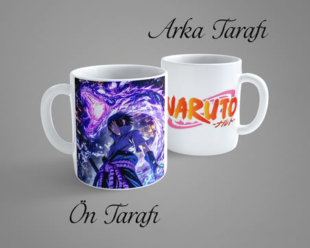 Naruto Sasuke Uchiha Porselen Kupa Bardak