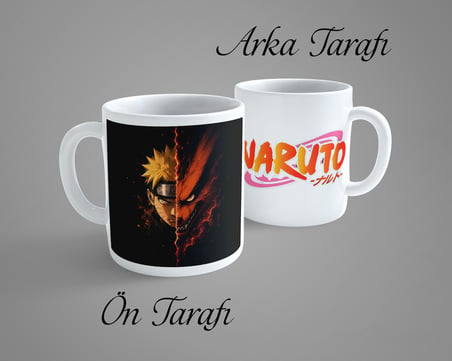 Naruto Uzumaki 3 Porselen Kupa Bardak