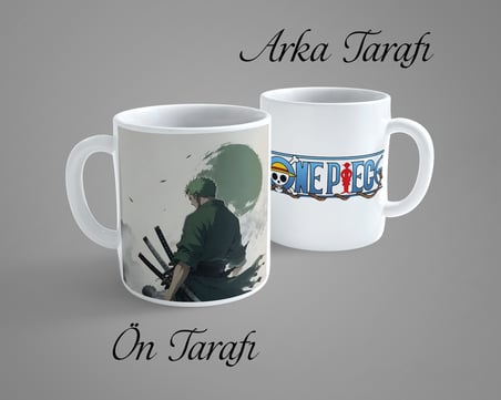 One Piece Zoro 2 Porselen Kupa Bardak