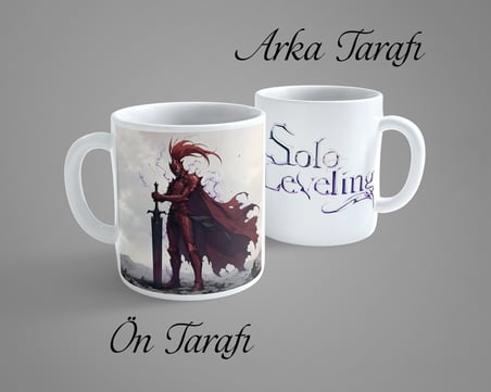 Solo Leveling Blood-Red Commander Igris Porselen Kupa Bardak