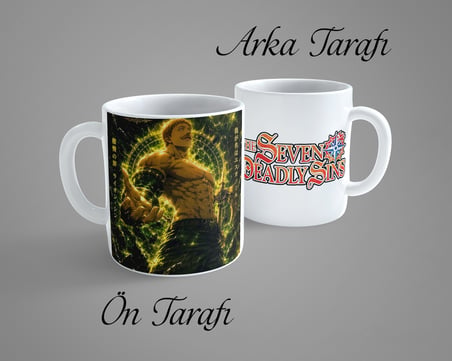 The Seven Deadly Sins Escanor Porselen Kupa Bardak