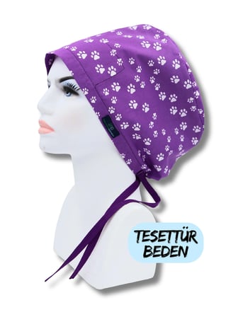 Tesettür Beden Mor Zemin Patiler Cerrahi Bone Doktor Hemşire Sağlıkçı Hastane Bonesi