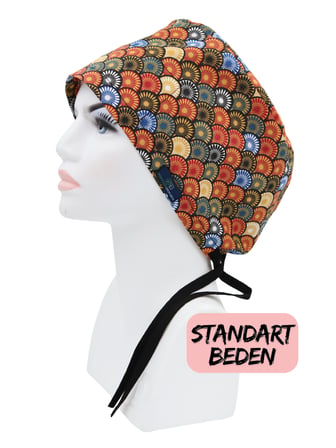 Standart Beden Renkli Yelpazeler Cerrahi Bone Doktor Hemşire Sağlıkçı Hastane Bonesi