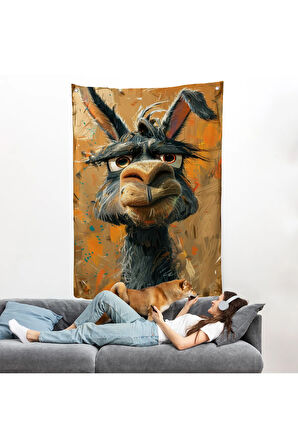 Sinirli Eşek Duvar Örtüsü-7966