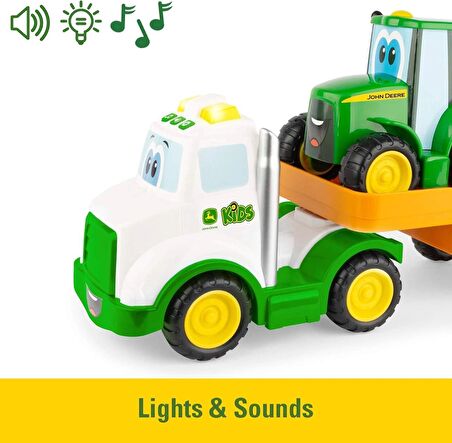 TOMY John Deere 736 47207 Farmin Arkadaşlar Çekme Seti, Çoklu