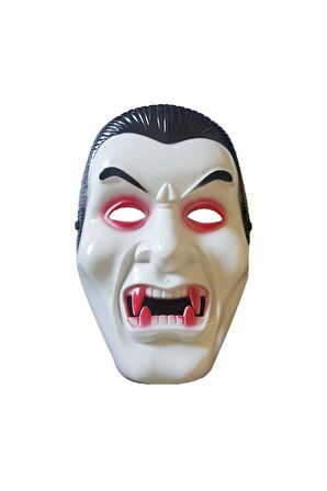 CADILAR BAYRAMI HALLOWEEN BEYAZ EKONOMİK VAMPİR MASKE