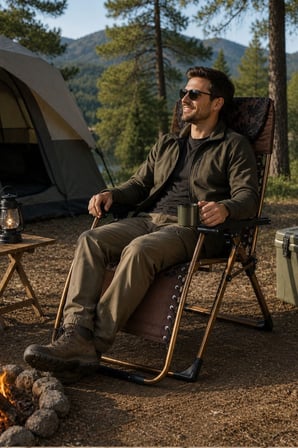 Reyo Bysay Sunset Alüminyum Yatabilen, Ayarlanabilir Pozisyonlu, Katlanabilir Şezlong, Kamp Sandalye