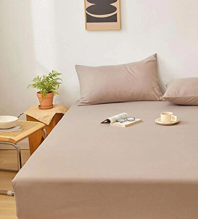 TOTEM Ranforce Pamuklu Yastık Kılıflı Lastikli Çarşaf Takımı 180 x 200 Battal Boy