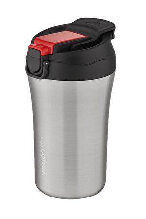 Vagonlife FiftyFifty Çift Kapak Sistemli Pipetli/Pipetsiz 400ml Çelik Mug