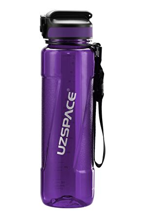 Uzspace FiftyFifty PİPETLİ 1000ml -Büyük Boy- Tritan Su Matarası 