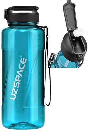 Uzspace FiftyFifty PİPETLİ  MEGA BOY 1500ml Tritan Su Matarası 