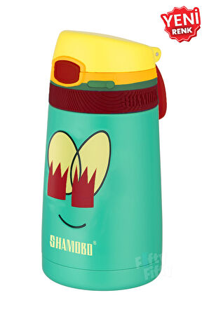 Shamobo 2Lİ SET Pipetli Çelik Termos 350ml -6 Saat Isı Yalıtımı-