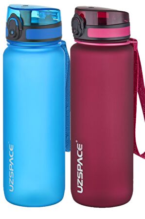 Uzspace 2'li Tritan Matara Seti 800 ml 14 Farklı Renk Seçeneği FiftyFifty