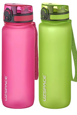 Uzspace 2'li Tritan Matara Seti 800 ml 14 Farklı Renk Seçeneği FiftyFifty