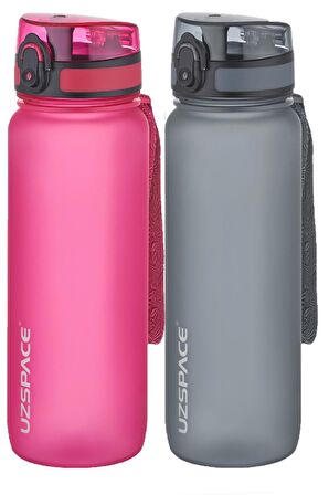 Uzspace 2'li Tritan Matara Seti 800 ml 14 Farklı Renk Seçeneği FiftyFifty