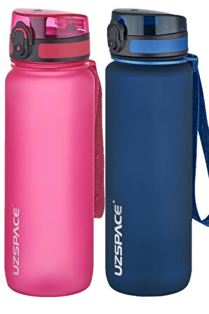 Uzspace 2'li Tritan Matara Seti 800 ml 14 Farklı Renk Seçeneği FiftyFifty