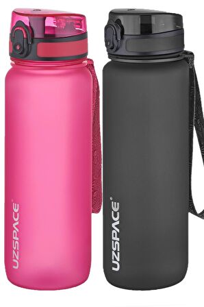 Uzspace 2'li Tritan Matara Seti 800 ml 14 Farklı Renk Seçeneği FiftyFifty