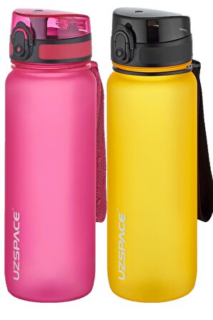 Uzspace 2'li Tritan Matara Seti 800 ml 14 Farklı Renk Seçeneği FiftyFifty
