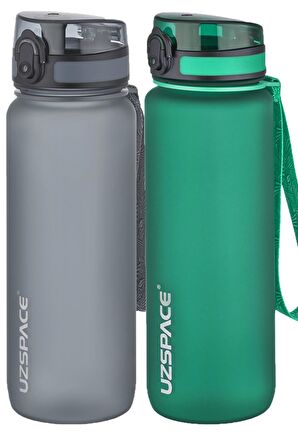 Uzspace 2'li Tritan Matara Seti 800 ml 14 Farklı Renk Seçeneği FiftyFifty