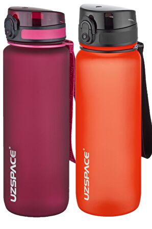Uzspace 2'li Tritan Matara Seti 800 ml 14 Farklı Renk Seçeneği FiftyFifty
