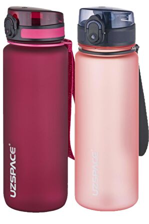 Uzspace 2'li Tritan Matara Seti 800 ml 14 Farklı Renk Seçeneği FiftyFifty