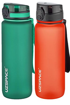 Uzspace 2'li Tritan Matara Seti 800 ml 14 Farklı Renk Seçeneği FiftyFifty