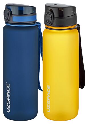 Uzspace 2'li Tritan Matara Seti 800 ml 14 Farklı Renk Seçeneği FiftyFifty
