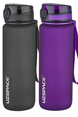 Uzspace 2'li Tritan Matara Seti 800 ml 14 Farklı Renk Seçeneği FiftyFifty