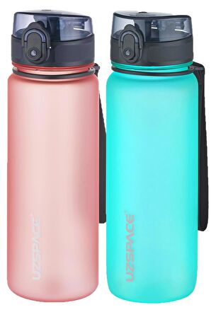 Uzspace 2'li Tritan Matara Seti 800 ml 14 Farklı Renk Seçeneği FiftyFifty