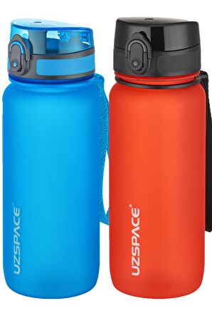 Uzspace 2'li Tritan Matara Seti 650 ml 14 Farklı Renk Seçeneği FiftyFifty
