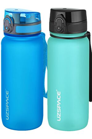 Uzspace 2'li Tritan Matara Seti 650 ml 14 Farklı Renk Seçeneği FiftyFifty