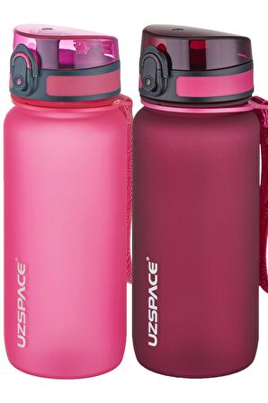 Uzspace 2'li Tritan Matara Seti 650 ml 14 Farklı Renk Seçeneği FiftyFifty