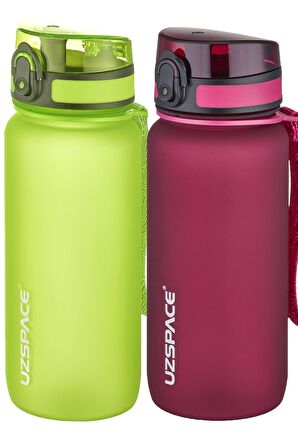 Uzspace 2'li Tritan Matara Seti 650 ml 14 Farklı Renk Seçeneği FiftyFifty