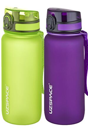 Uzspace 2'li Tritan Matara Seti 650 ml 14 Farklı Renk Seçeneği FiftyFifty