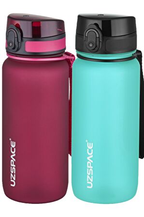 Uzspace 2'li Tritan Matara Seti 650 ml 14 Farklı Renk Seçeneği FiftyFifty